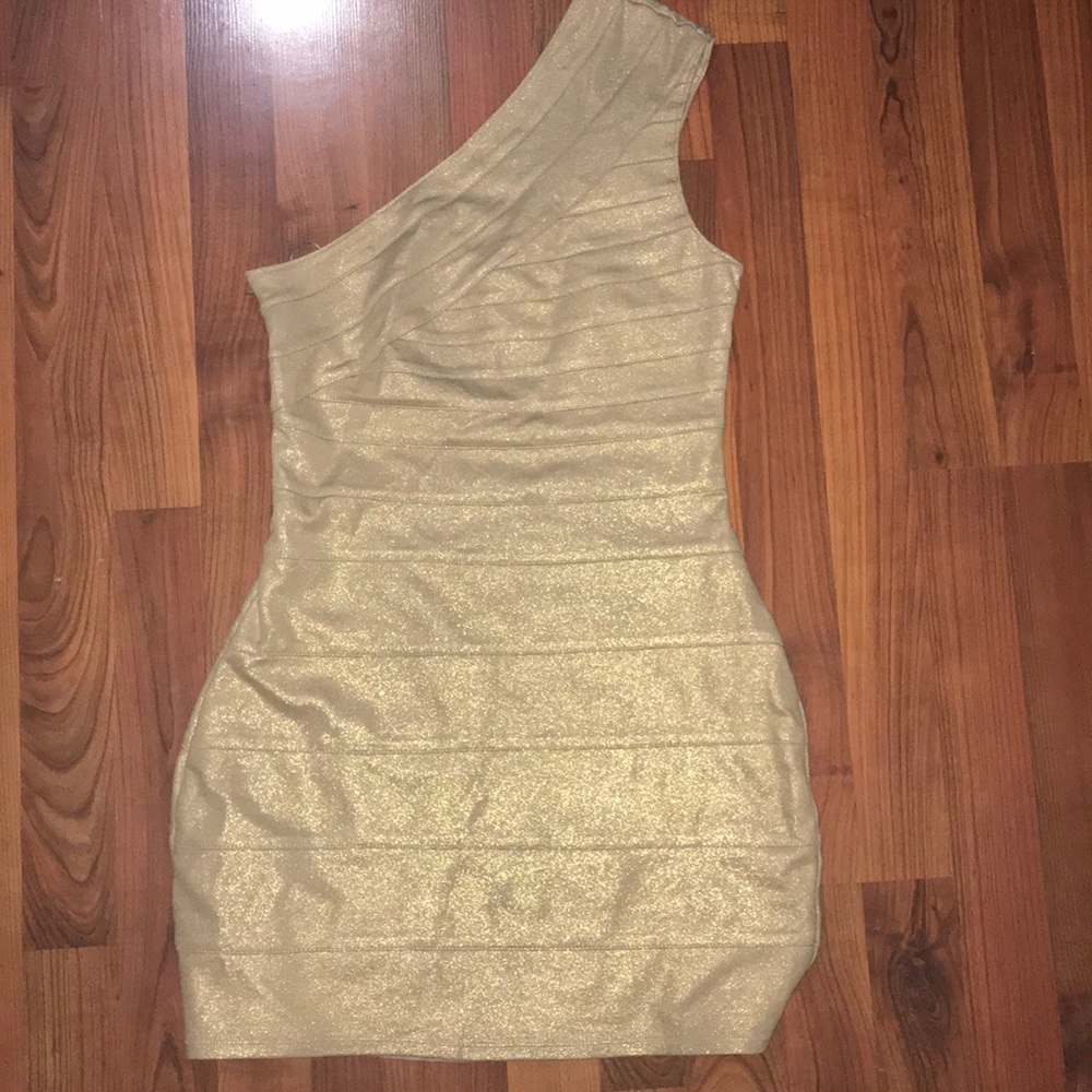Gold dress